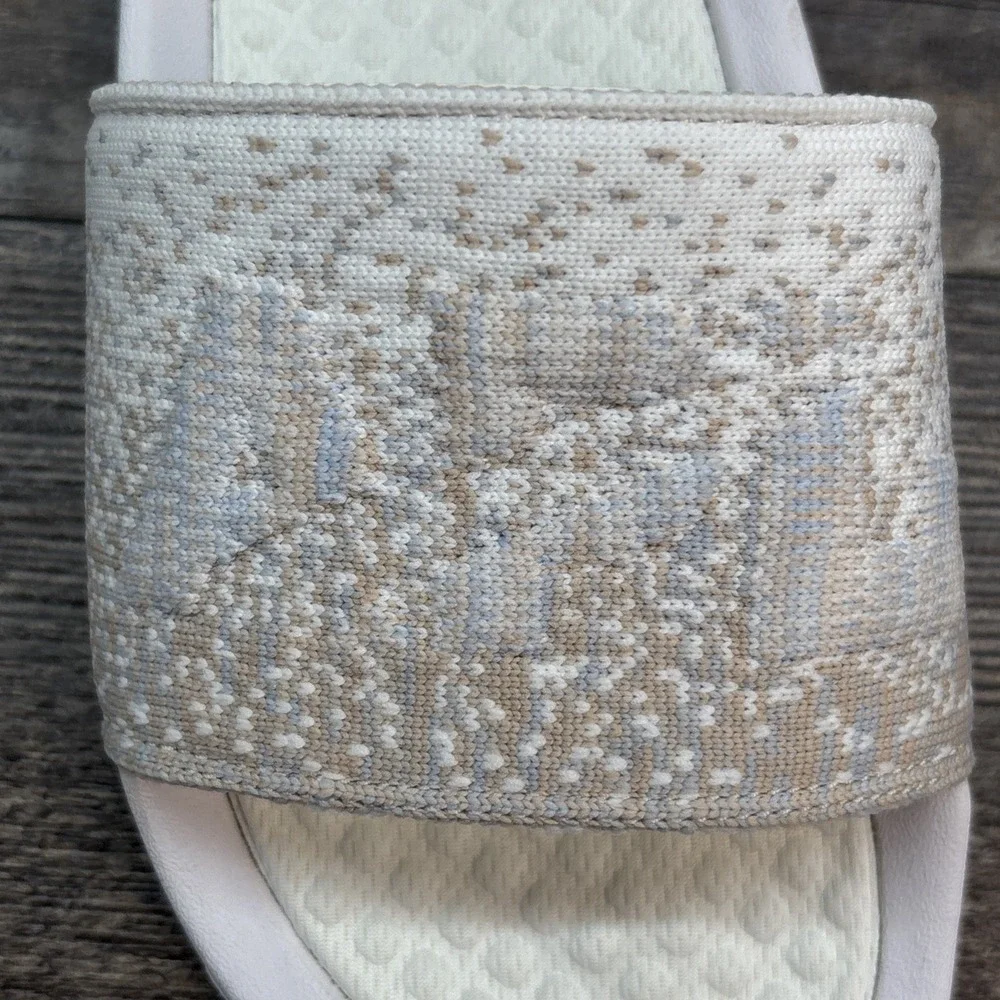 APL Slides Women's 7 BL TechLoom‎ Sandals White/Pastel NEW
